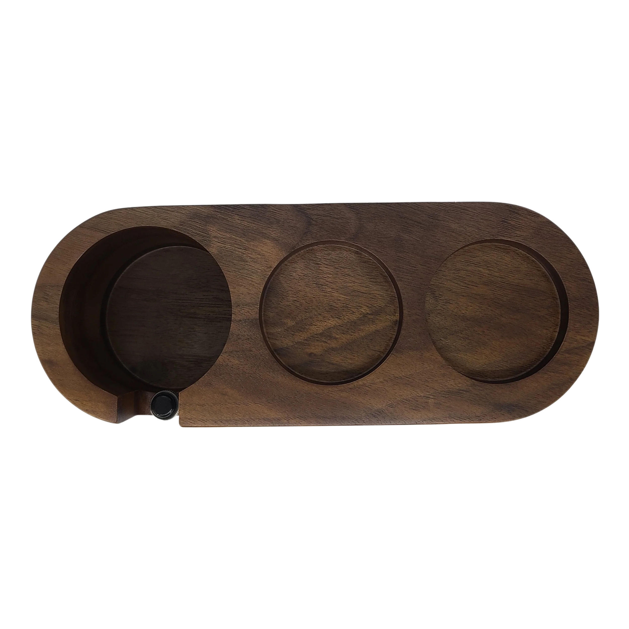 Mojae Walnut Tamping Station - 3 Slots - 53mm - Image 2