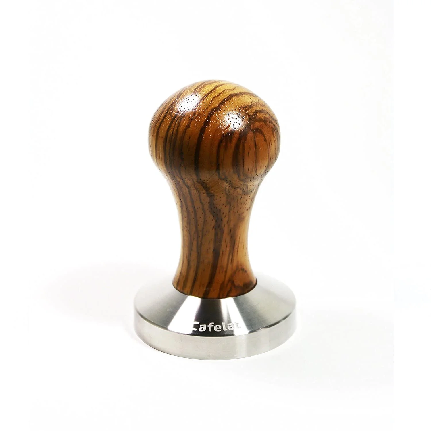 Cafelat Espresso Tamper - 53mm (Breville Compatible) / Flat / Zebra