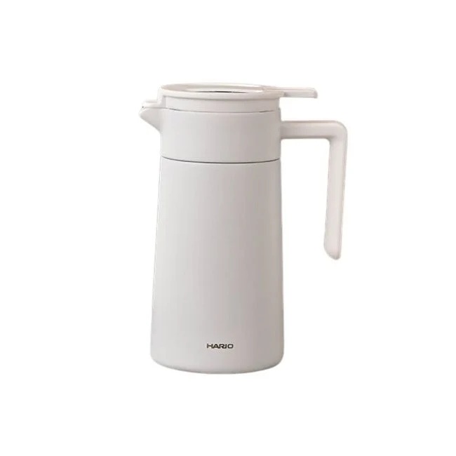 Hario Double Walled Ceramic Coated Metal Server - White / 600ml - Image 5