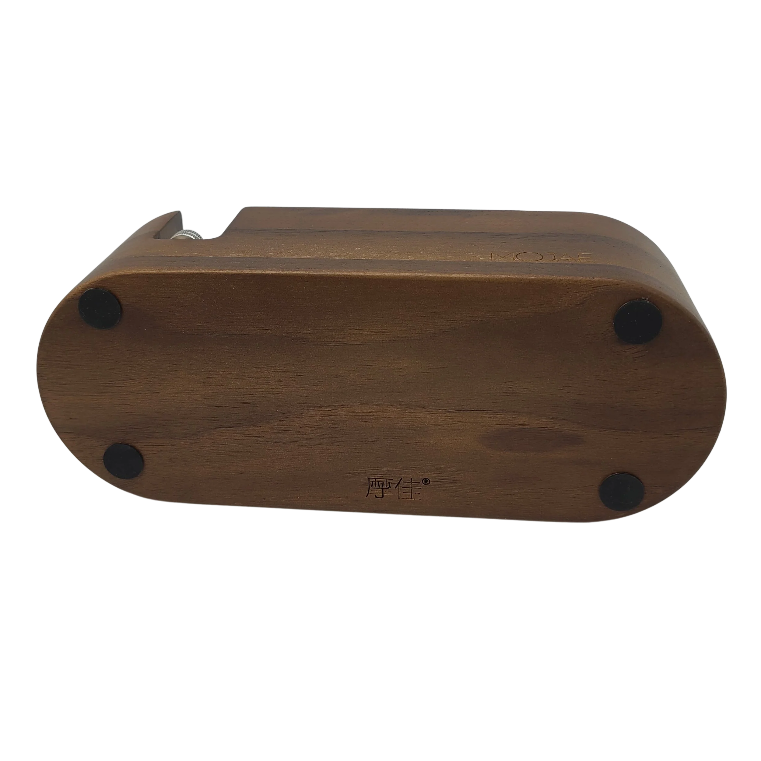 Mojae Walnut Tamping Station - 3 Slots - 53mm - Image 3