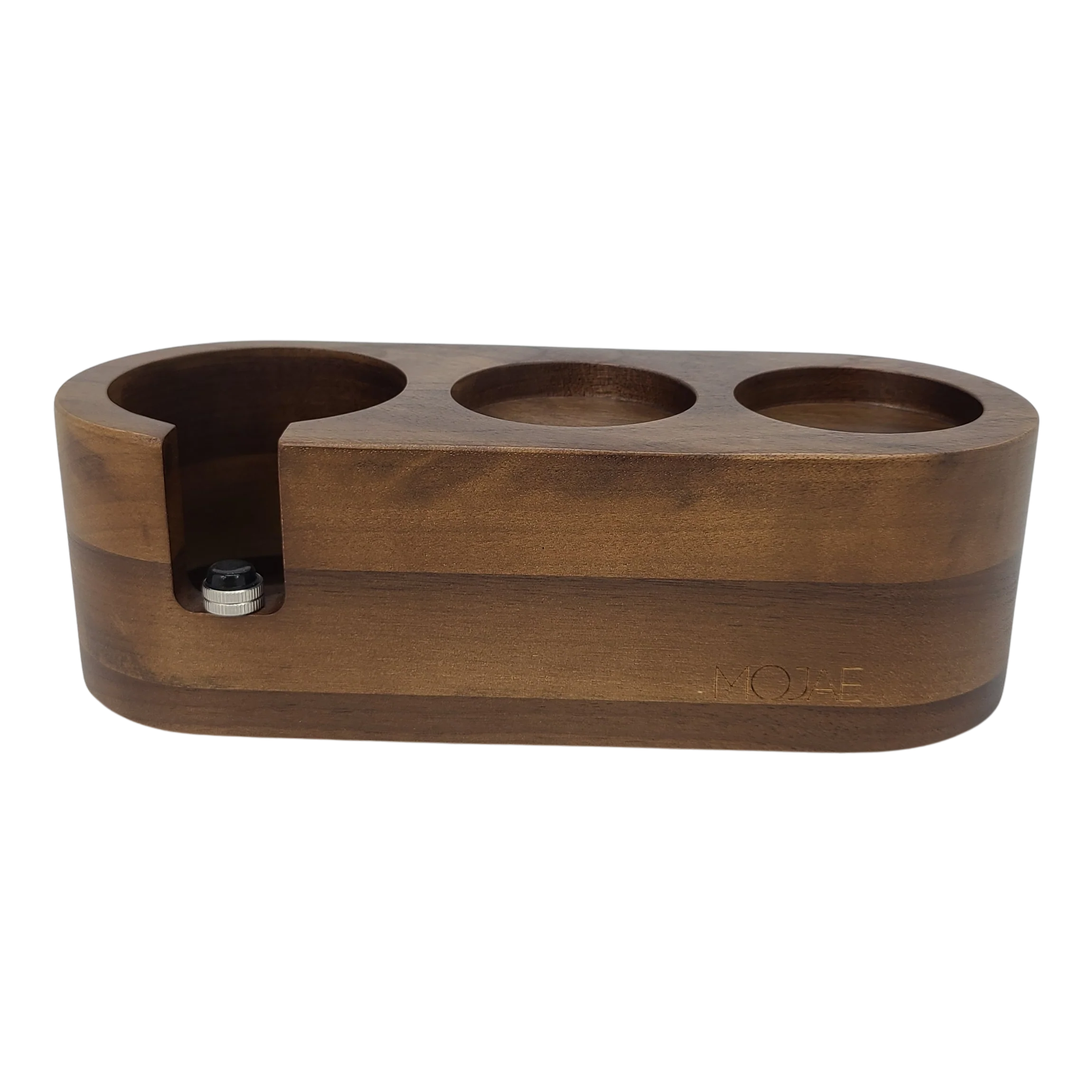 Mojae Walnut Tamping Station - 3 Slots - 58mm