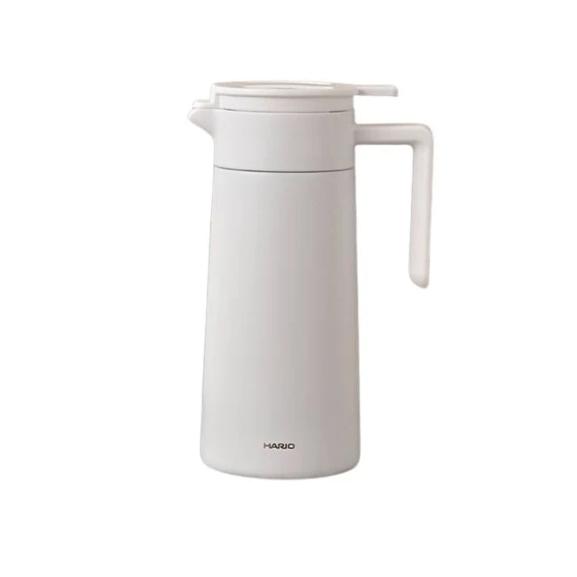 Hario Double Walled Ceramic Coated Metal Server - White / 600ml - Image 6