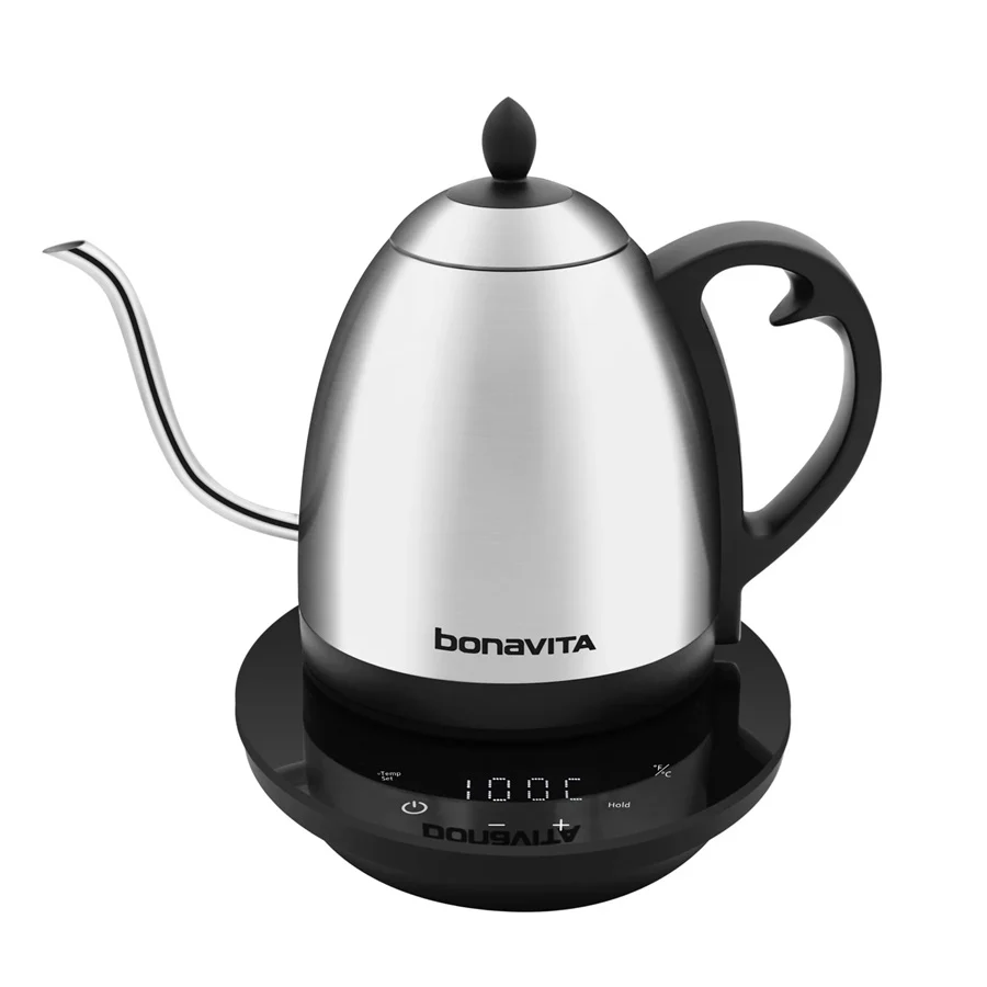 Bonavita Cosmopolitan 1.0L Gooseneck Variable Temperature Kettle - Polished Stainless