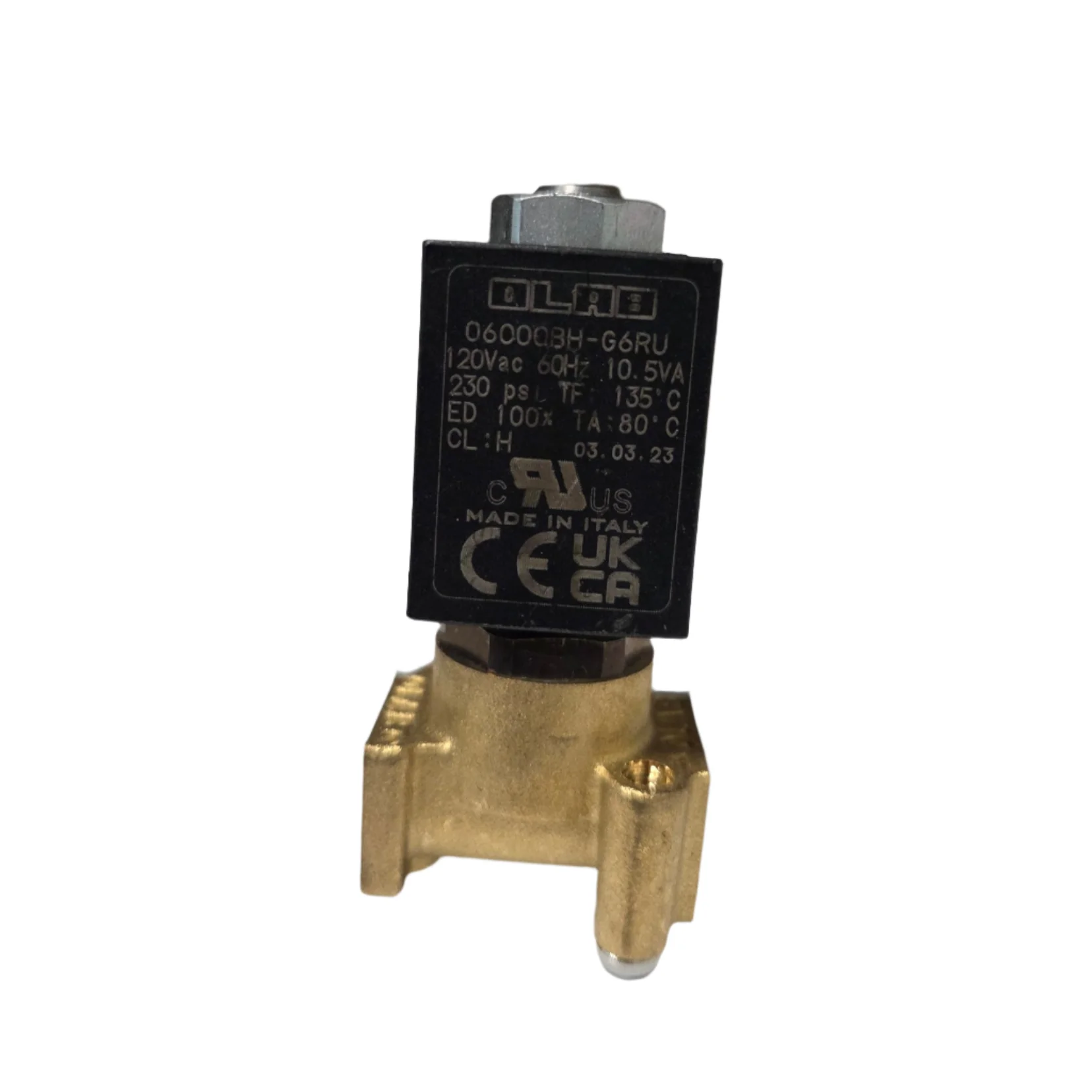 120V 1/8" F x 1/8" F Two-Way OLAB Solenoid — SKU SKU00177-000-C491FE - Image 2