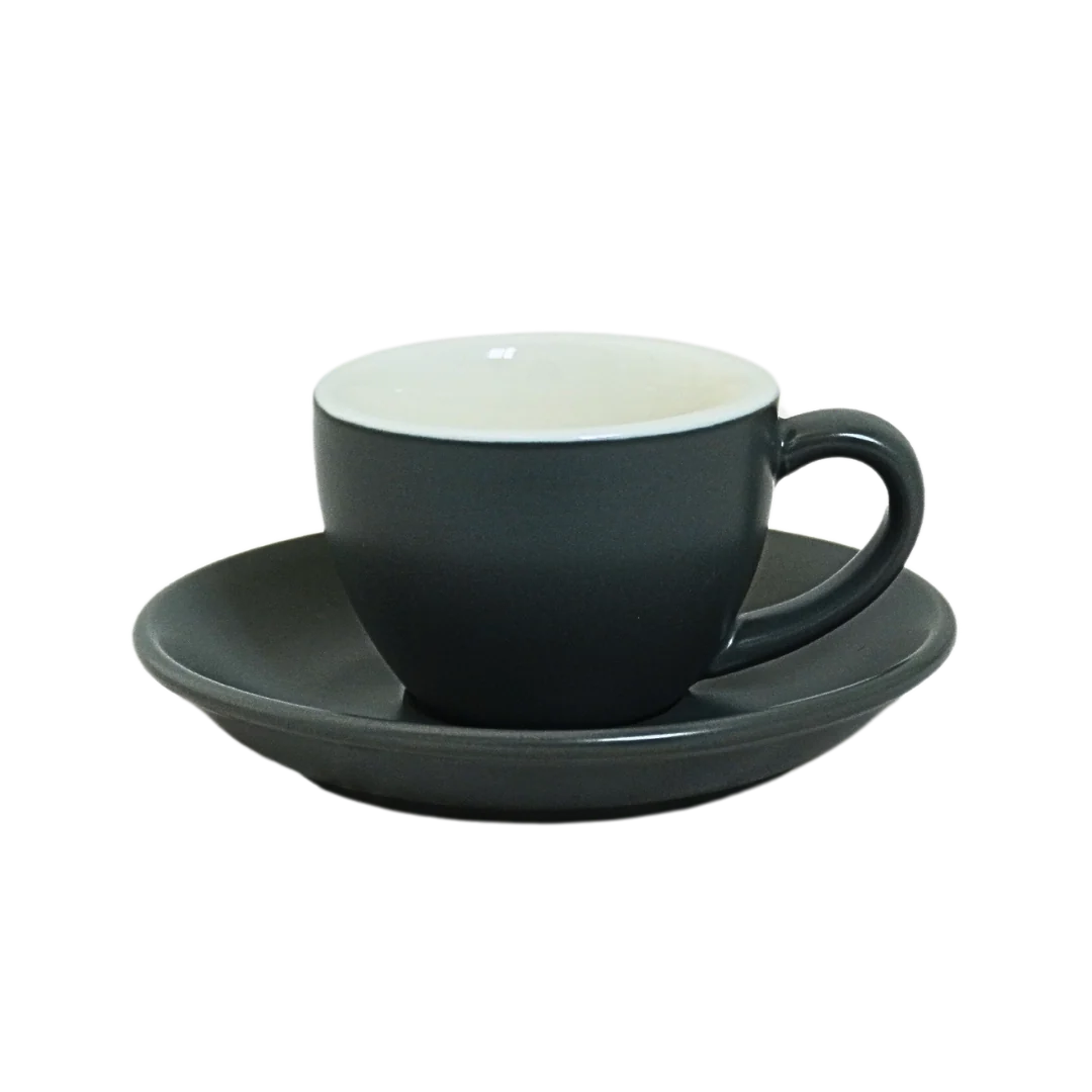 Coffee Addicts Espresso Cup & Saucer (80ml, 2.7oz) - Image 4